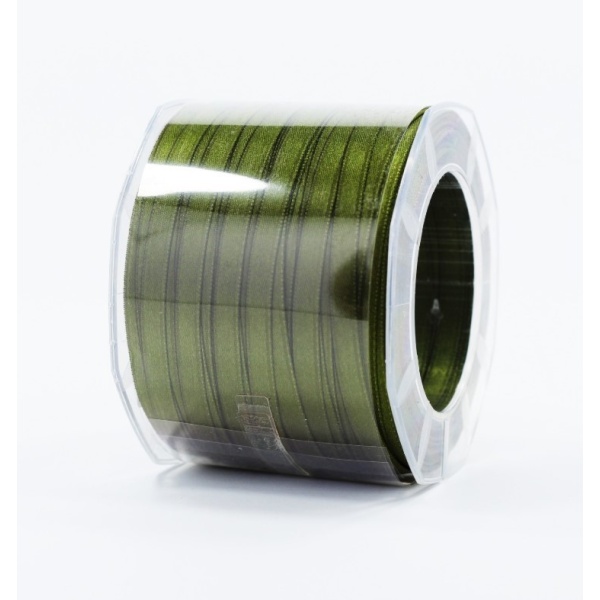 Furlanis nastro di raso verde oliva colore 39 mm.6 Mt.100
