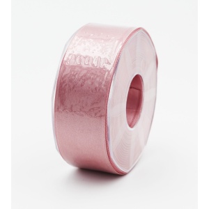 Furlanis nastro di raso rosa antico scuro colore 37 mm.40 Mt.25
