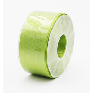 Furlanis nastro di raso verde mela colore 139 mm. 48 Mt. 25