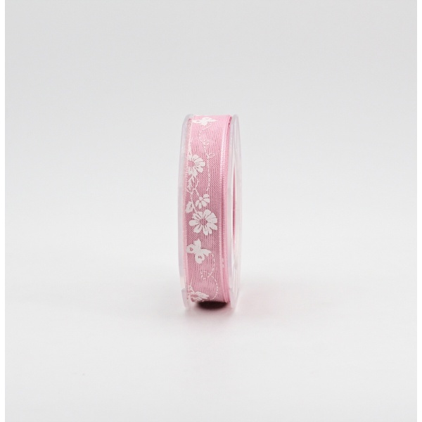 Furlanis nastro velo cotone serigrafato rosa colore 20 mm.15 Mt. 10