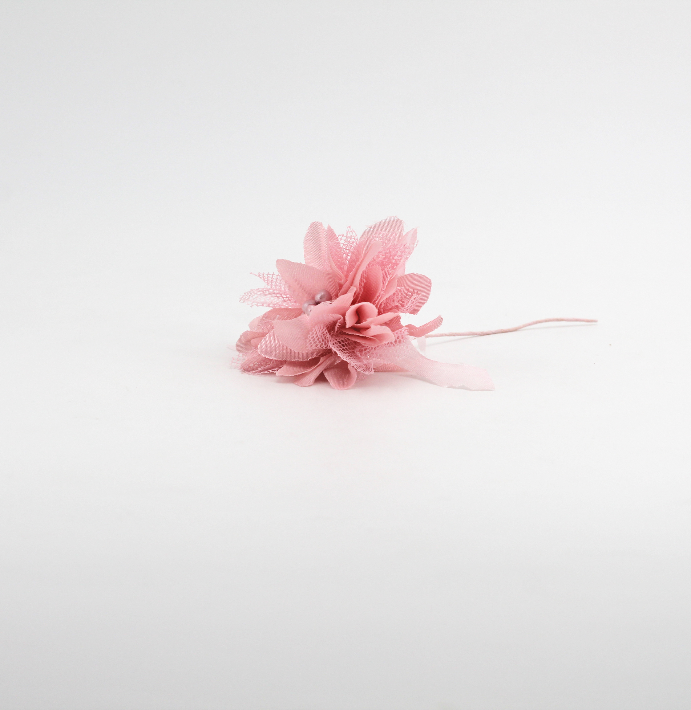 Applicazione fiore rosa dafne piccolo Pz. 12