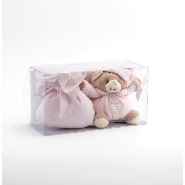 Confezione regalo orsetto rosa  Pz. 1