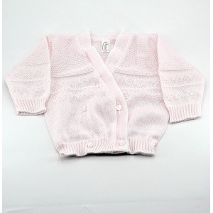 Scaldacuore neonato in puro cotone rosa Pz. 1