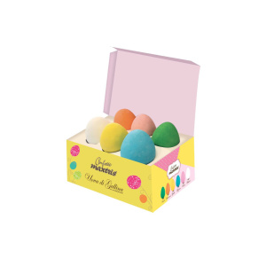 Maxtris confezione con sei uova confettate colorate Pz.1