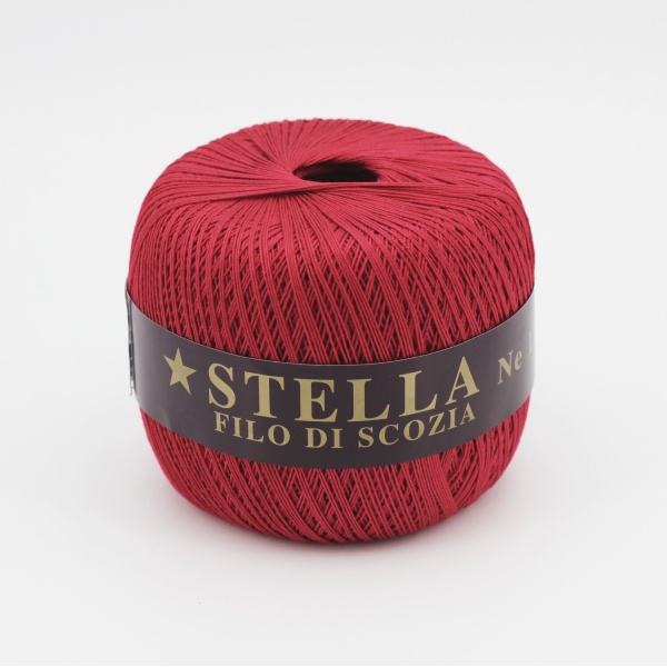 Silke by Arvier Filo di scozia stella colore 620 Rosso scuro misura 16/3 grammi 100 Pz. 10