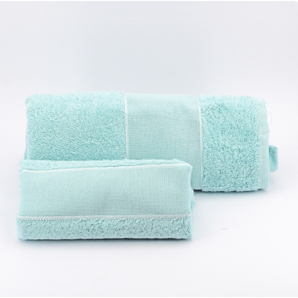 Set asciugamani da bagno verde Pz. 1