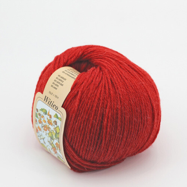 Silke by Arvier Lana Witico colore 570 Rosso grammi 50 Pz. 10
