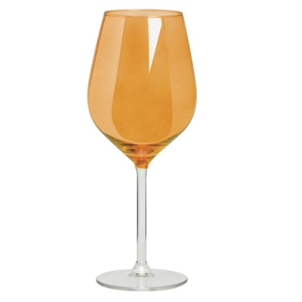 Excelsa Scratch Calice Vino Colore Arancio Set Pz.6