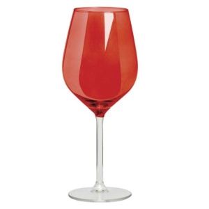 Excelsa Scratch Calice Vino Colore Rosso Set Pz.6