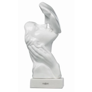 Statua bacio bianco lucido con astuccio rigido Pz. 1