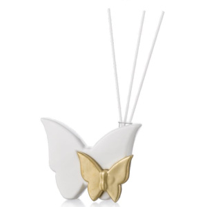Bomboniera Ilary Queen Profumatore farfalla bianco/oro  Pz. 1